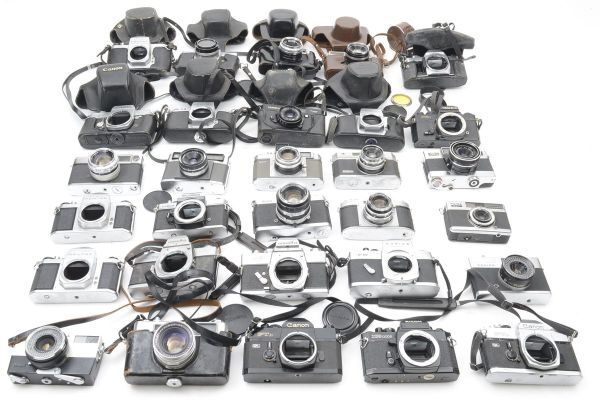 ★訳あり大特価★ ヤシカ YASHICA ELECTRO 35 /CANON /KONICAなど ★30個まとめ★ レンジファインダー A03 ★★ #3349 #9240 #A81