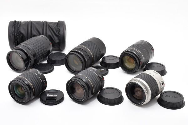 ★訳あり特上品★ キャノン CANON EF 75-300 Ⅱ USM /55-200 ? /28-80など ★6本まとめ★ 《動作OK》A02 ★★ #3345 #8240 #B89