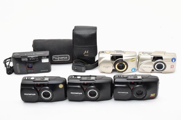 ★訳あり特上品★ オリンパス OLYMPUS μ /μ DELUX×2 /μ 115 DELUX /μ-Ⅲ 135 /AF-10 ★6個まとめ★ A04 ★★ #3424 #6250 #A22