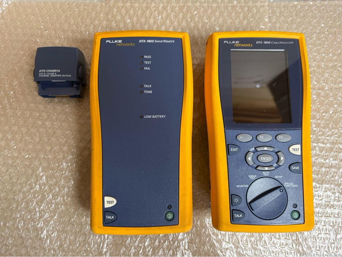 A1194/FLUKE networks DTX-1800 SMART REMOTE CABLE ANALYZER DTX-CHA001A 通電確認のみ