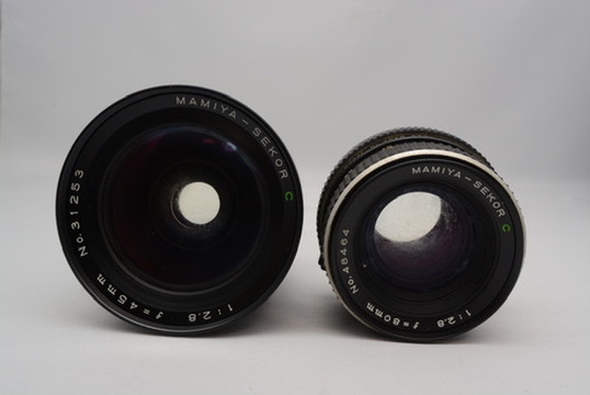 ★1円〜★ MAMIYA-SEKOR C 1:2.8 f=45mm No.31253 MAMIYA-SEKOR C 1:2.8 f=80mm No.48464 マミヤセコー カメラ レンズまとめ 動作未確認
