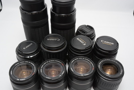 ★11個まとめ★ Canon キャノン カメラ レンズ EF 28-80 / EF 28-90 / EF 35-70 / EF 100-300 / EF 35-80 など 動作未確認 1円スタート
