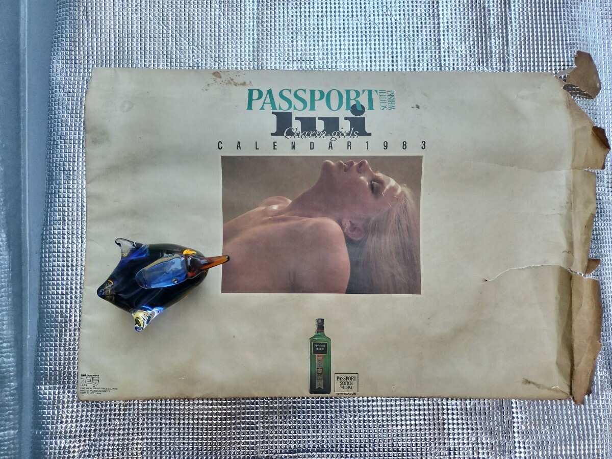 ☆非売品☆lui japon1983年アートカレンダー　PASSPORT SCOTCH WHISKYプロモーション用カレンダー