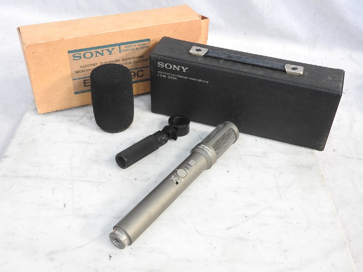 【J】SONY ECM-989C コンデンサーマイク ソニー 3291732　