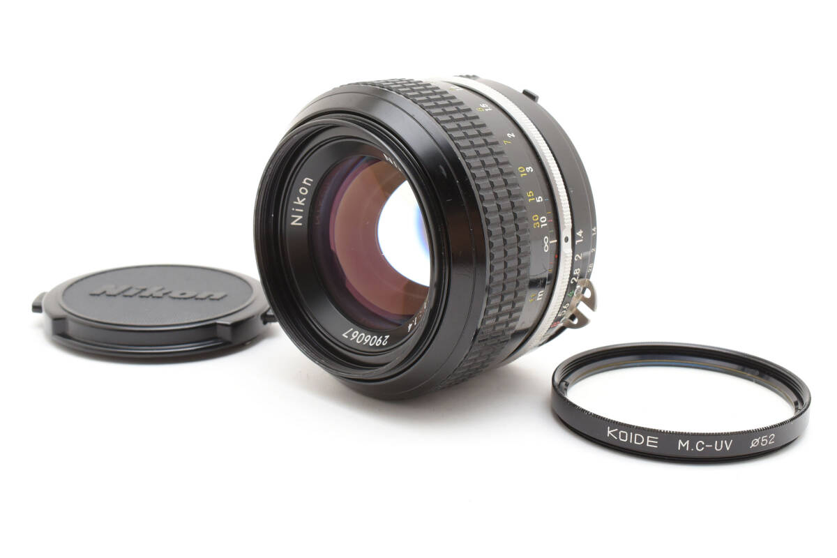 ★美品★ Nikon Ai NIKKOR 50mm F1.4 Lens ニコン レンズ 完動 キレイ ◆640