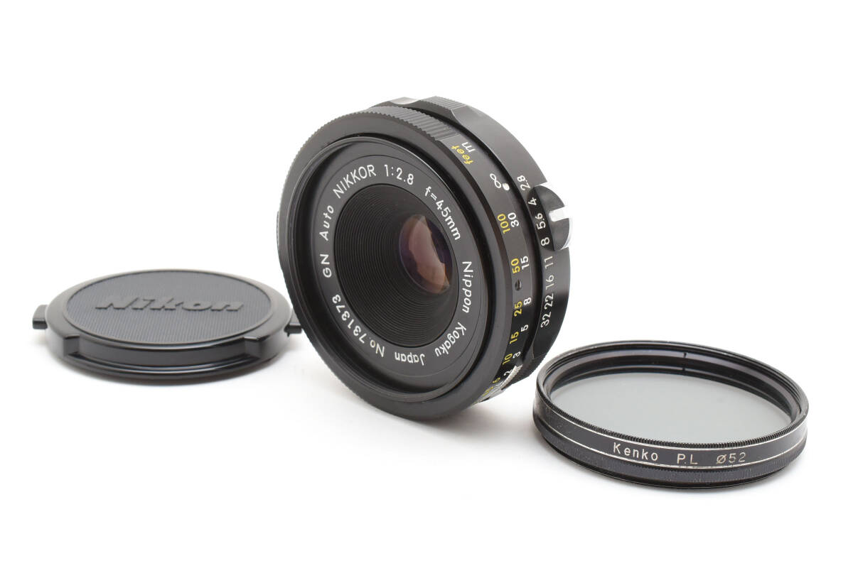 ★美品★ Nikon GN Auto NIKKOR 45mm F2.8 Nippn Kogaku Lens ニコン レンズ 完動 ◆641