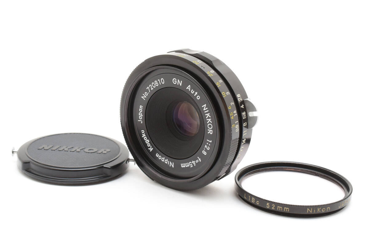 ★美品★ Nikon GN Auto NIKKOR 45mm F2.8 Nippn Kogaku Lens ニコン レンズ 完動 キレイ ◆642
