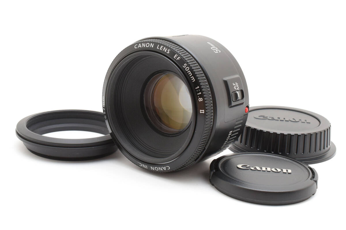 ★美品★ Canon EF 50mm F1.8 Ⅱ Lens キヤノン レンズ 完動 キレイ ◆650