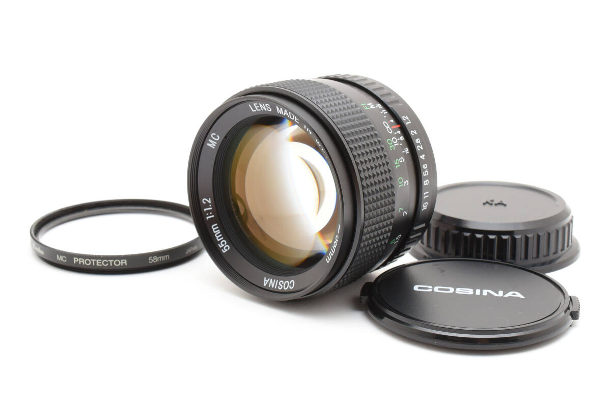 ★美品★ COSINA 55mm F1.2 MC Lens PENTAX Kマウント ペンタックス用 レンズ 完動 ◆651