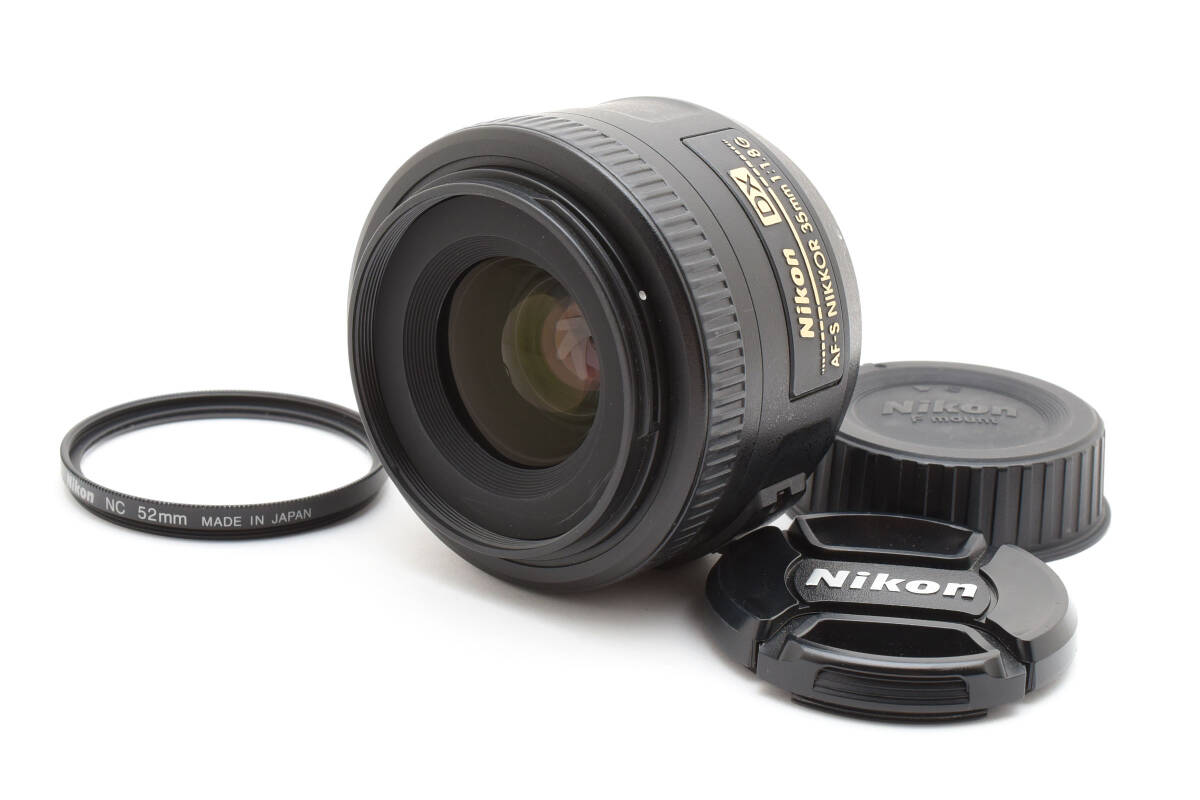 ★美品★ Nikon AF-S NIKKOR 35mm F1.8 G DX Lens ニコン レンズ キレイ 完動 ◆758