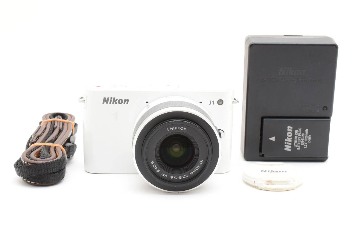 ★美品★ Nikon J1 + 1 NIKKOR 10-30mm F3.5-5.6 VR ニコン ミラーレス一眼レフ カメラ ボディ レンズ 完動 キレイ ◆761