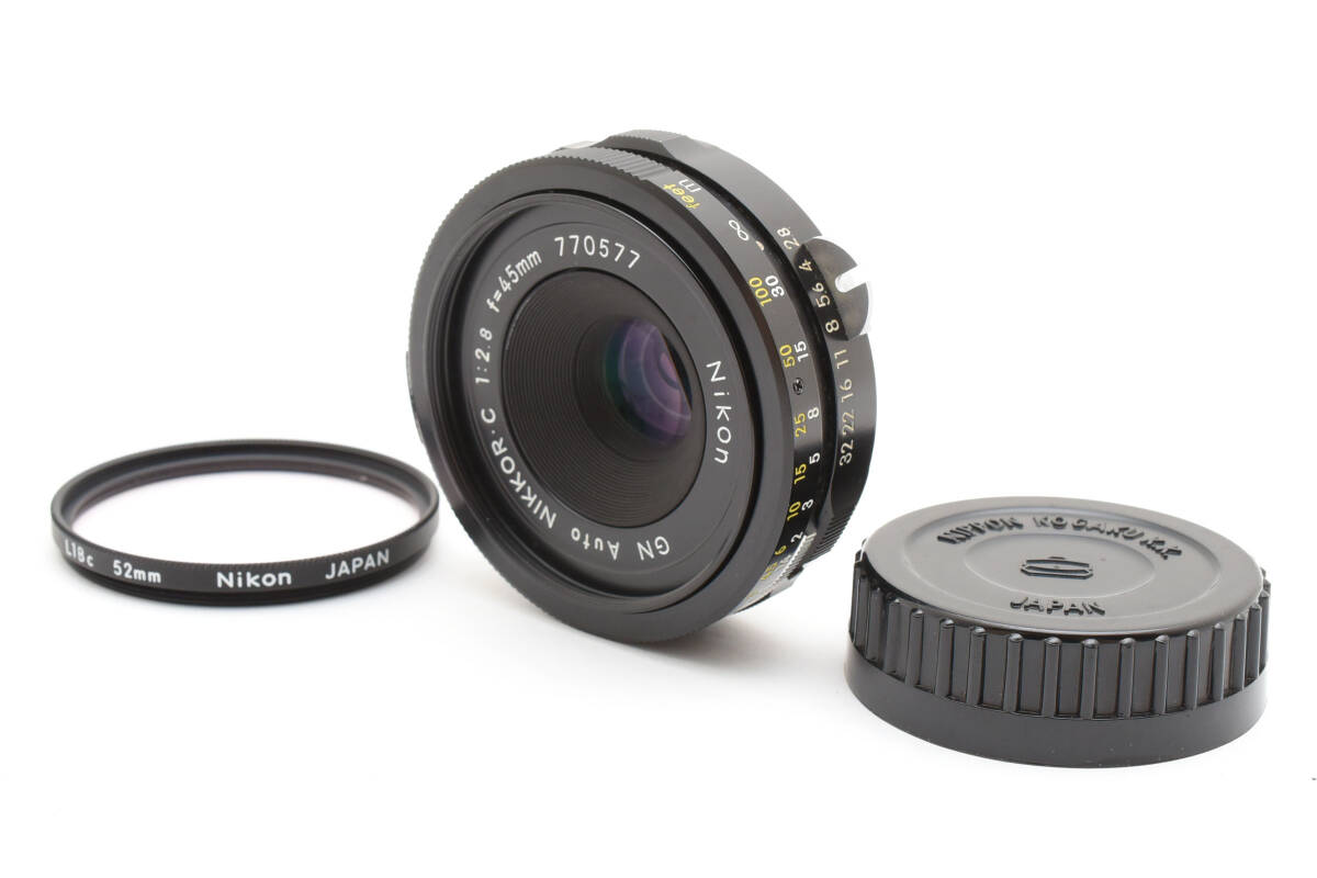 ★美品★ Nikon GN Auto NIKKOR・C 45mm F2.8 Lens ニコン レンズ 完動 キレイ ◆782
