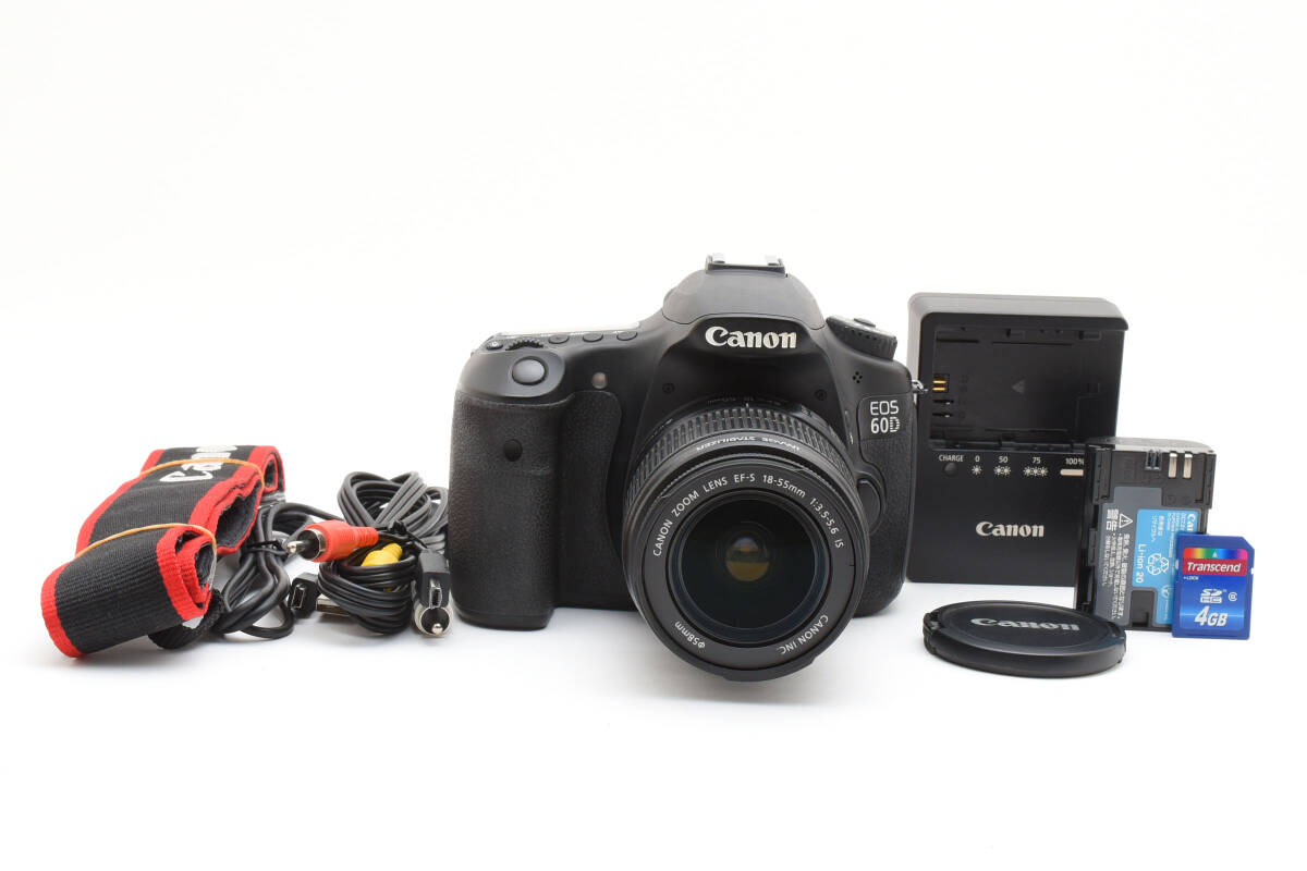★美品★ Canon EOS 60D EF-S 18-55mm F3.5-5.6 IS キヤノン 完動 キレイ ■755