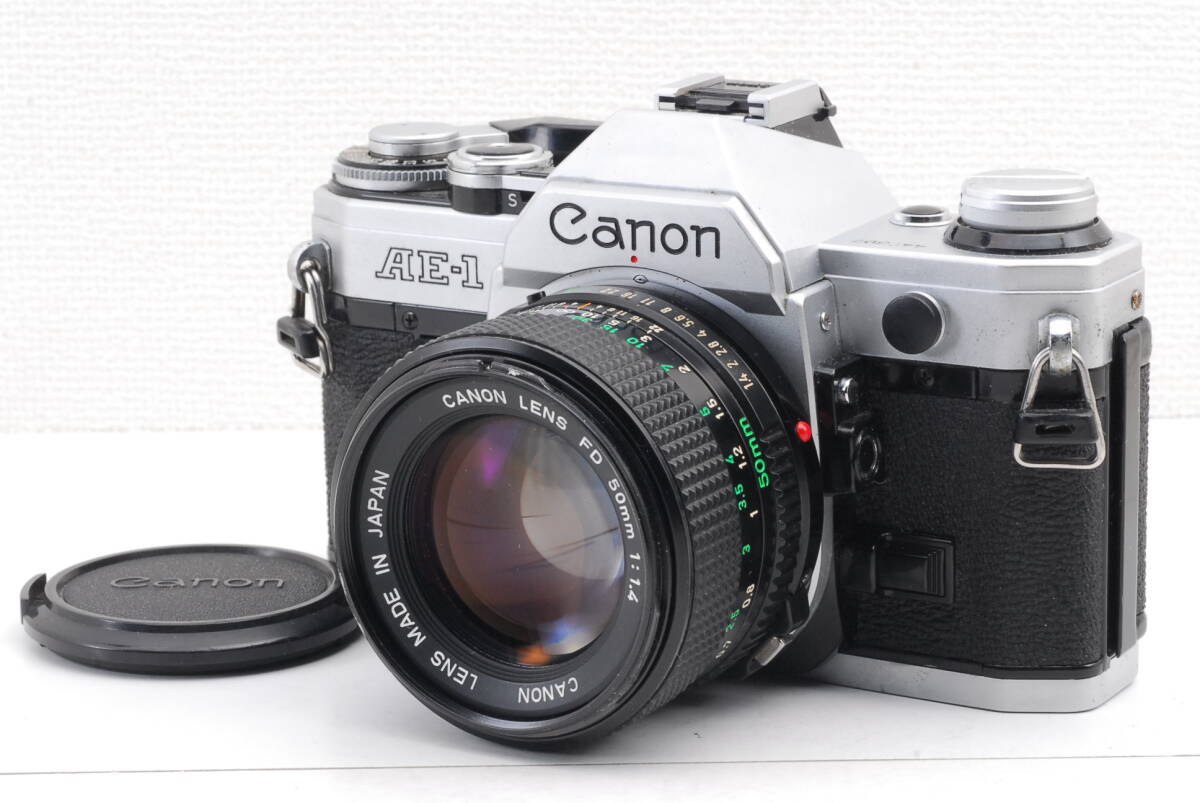★美品★ Canon AE-1 / New FD 50mm F1.4 Body Lens キヤノン ボディ レンズ ◆813