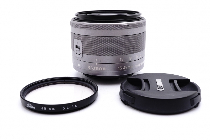★美品★ Canon EF-M 15-45mm F3.5-6.3 IS STM Lens キヤノン レンズ 完動 キレイ ◆721