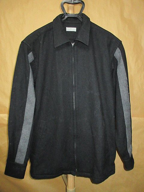コムデギャルソン　オム　COMME des GARCONS HOMME old アーカイブ　AD1995　ウール　縮絨　ジップアップ　ジャケット　黒