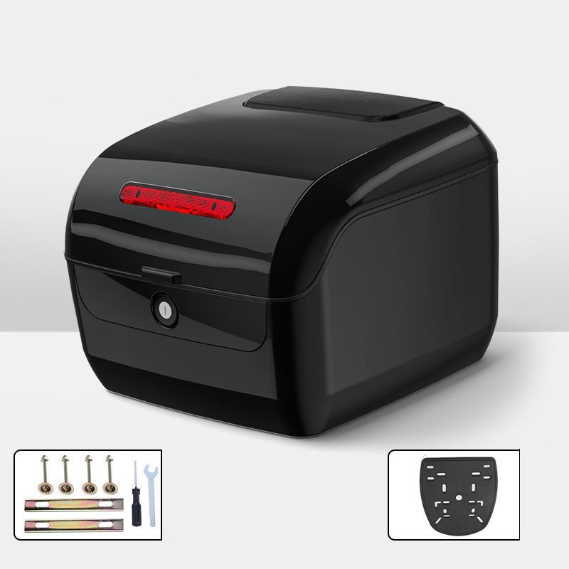 新品推薦★ バイク用リアボックス大容量ABS取付ベース付 鍵2本付簡単脱着外装フルフェイス対応 トップケース 5色人気全車種対応 S8