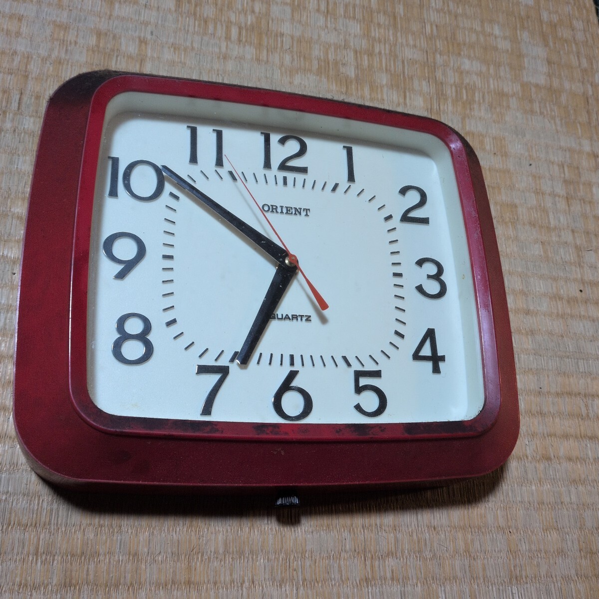 昭和レトロ 壁掛け時計 オリエント クオーツ