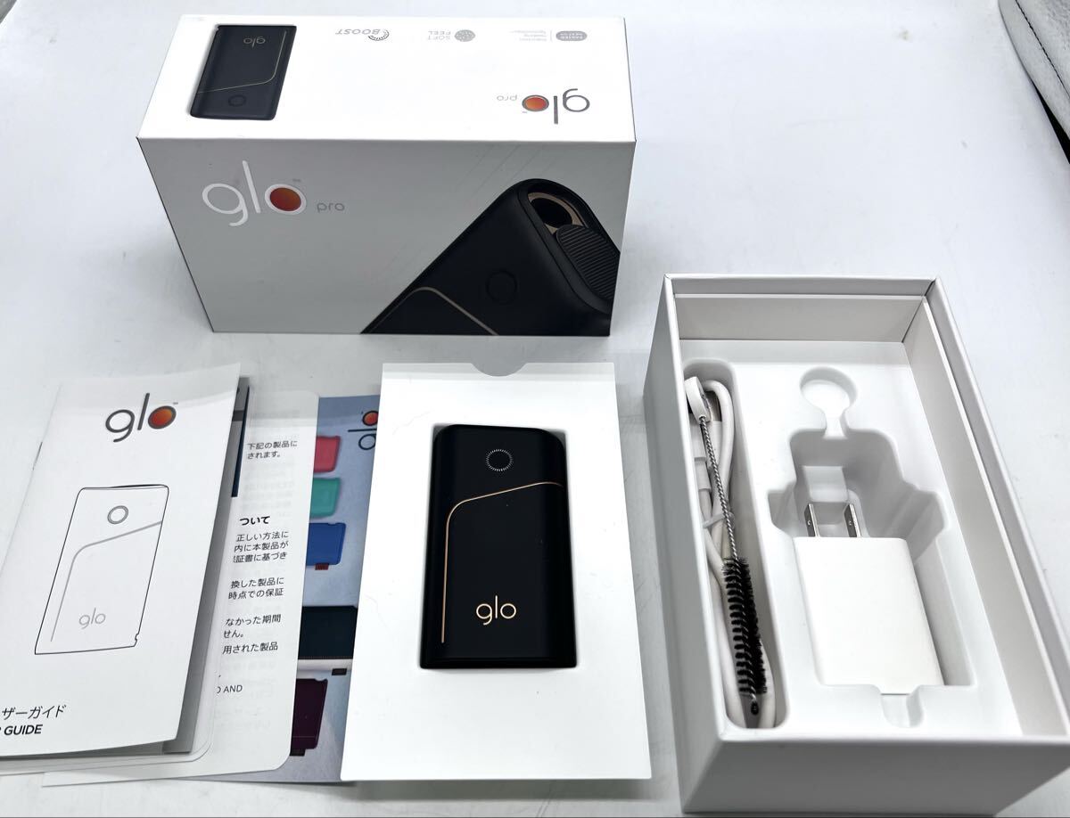 glo pro グロー プロ G202 加熱式たばこ 電子たばこ 喫煙具 ブラックカラー 箱付 