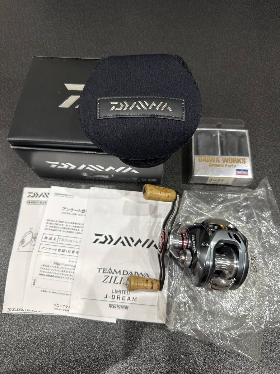 ダイワ TDジリオン リミテッド 7.9L Jドリーム 左 DAIWA TD ZILLION LTD LIMITED J-DREAM 　美品 旧コルクノブ付　