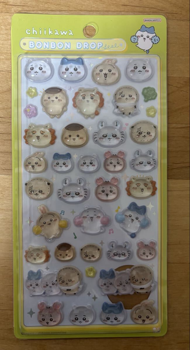 未開封　ちいかわ ボンボンドロップシール　みんなニコニコ　ハチワレ　うさぎ サンスター文具