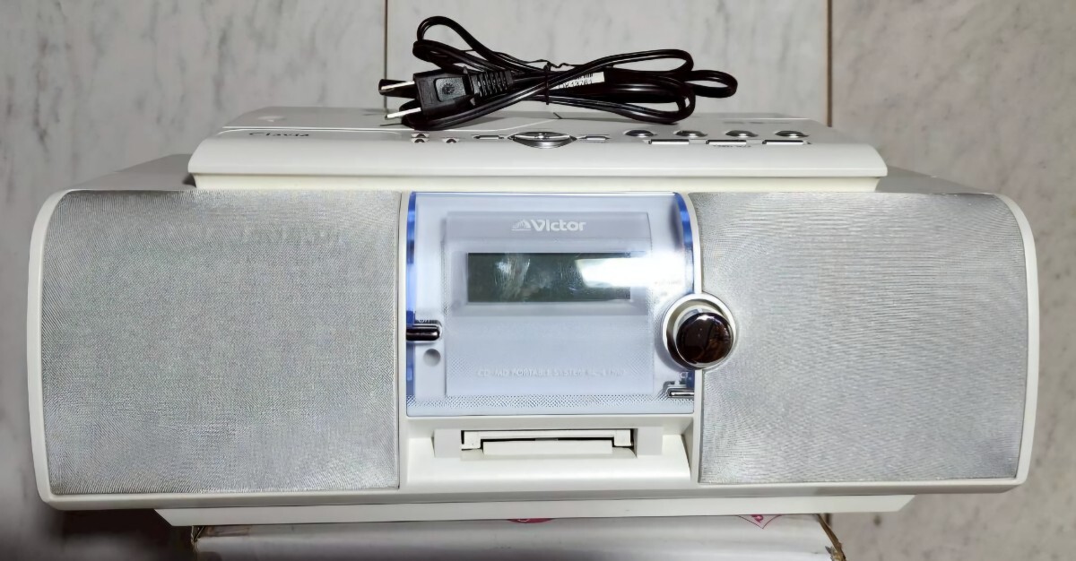 Victor Clavia CD-MDポータブルシステム RC-L1MD-W