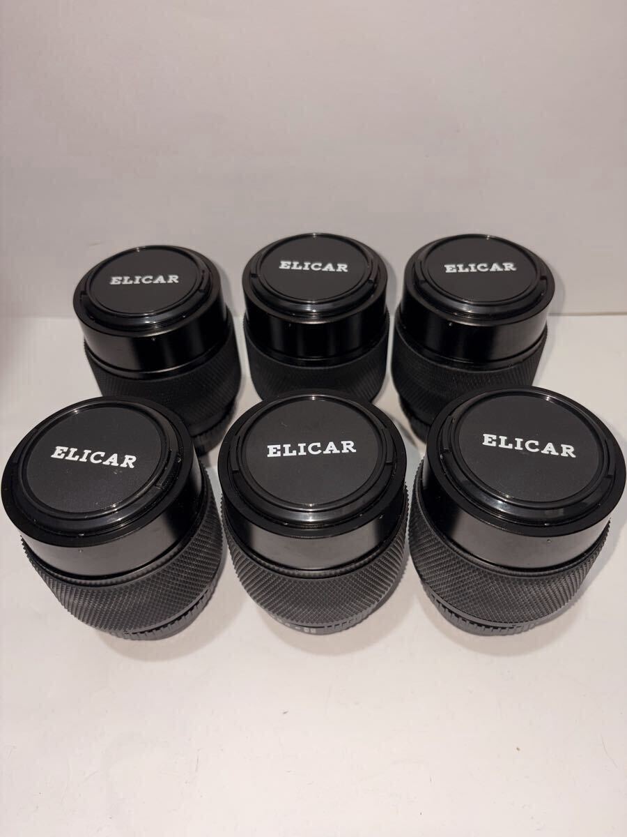 ★希少★黒エリカー６本　ELICAR V-HQ SUPER MACRO エリカー　カメラレンズ　マクロ LENS 動作OKジャンク扱い