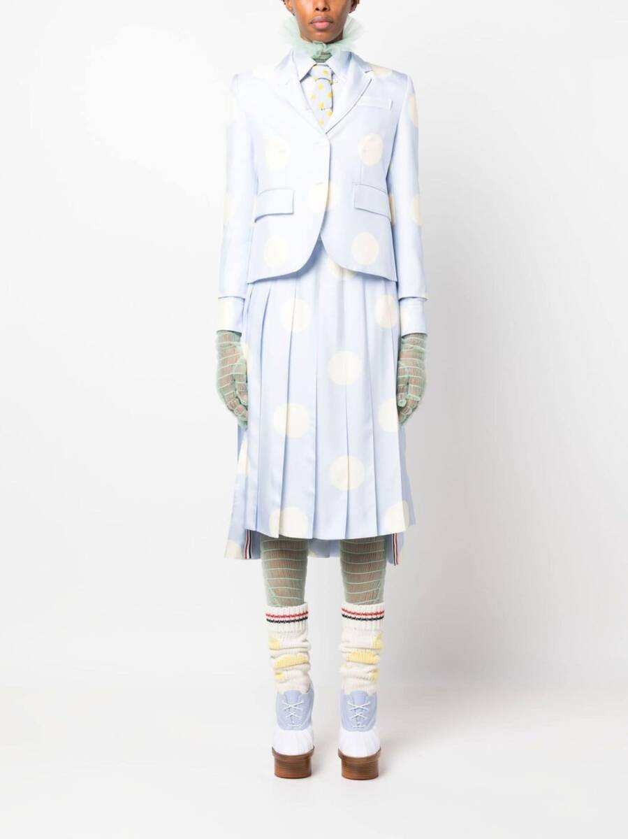 本物　THOM BROWNE トムブラウン ニューヨーク 新品 レディース 38 スカート 水玉　可愛い 定価約４０万円