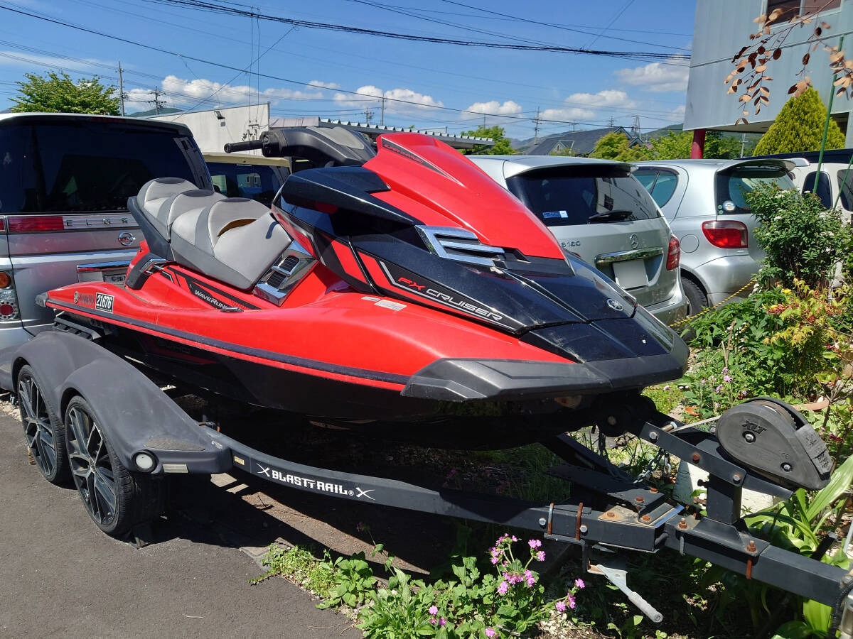 2016年製造 YAMAHA FX クルーザー cruiser SVHO 71.4時間 BLAST TRAIL 2軸トレーラー付き