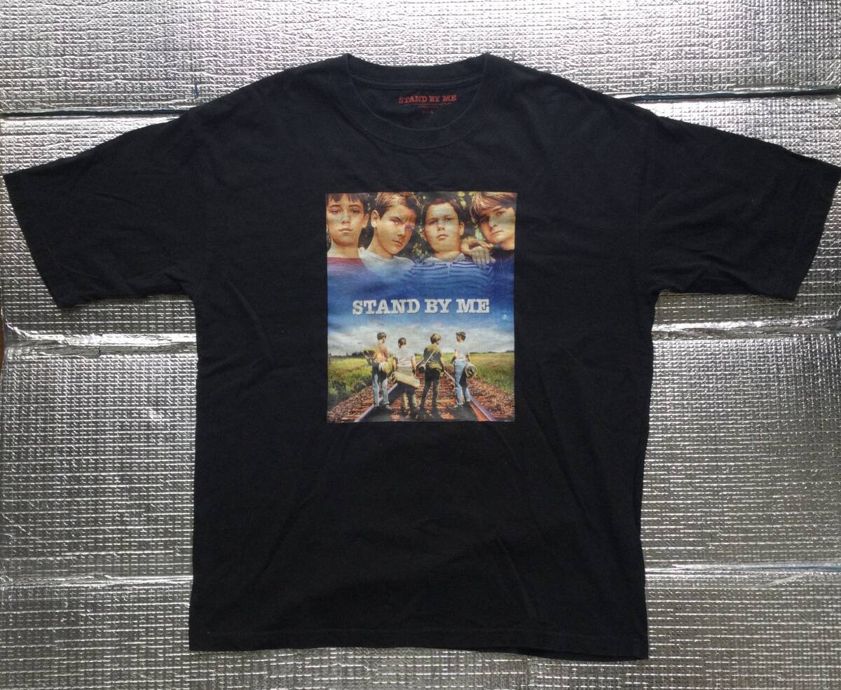 オーバサイズ【リヴァーフェニックス★STAND BY ME スタンドバイミー★ ムービーTシャツ★黒】　　　　スティーブンキング