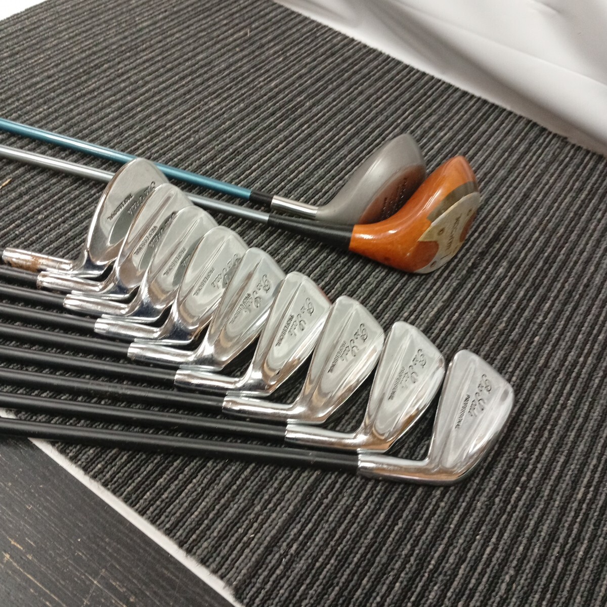 usC-509 ゴルフクラブまとめ売り Pro Scale Professional DUNLOP PRO MODEL STEEL BORON S 11本 現状品