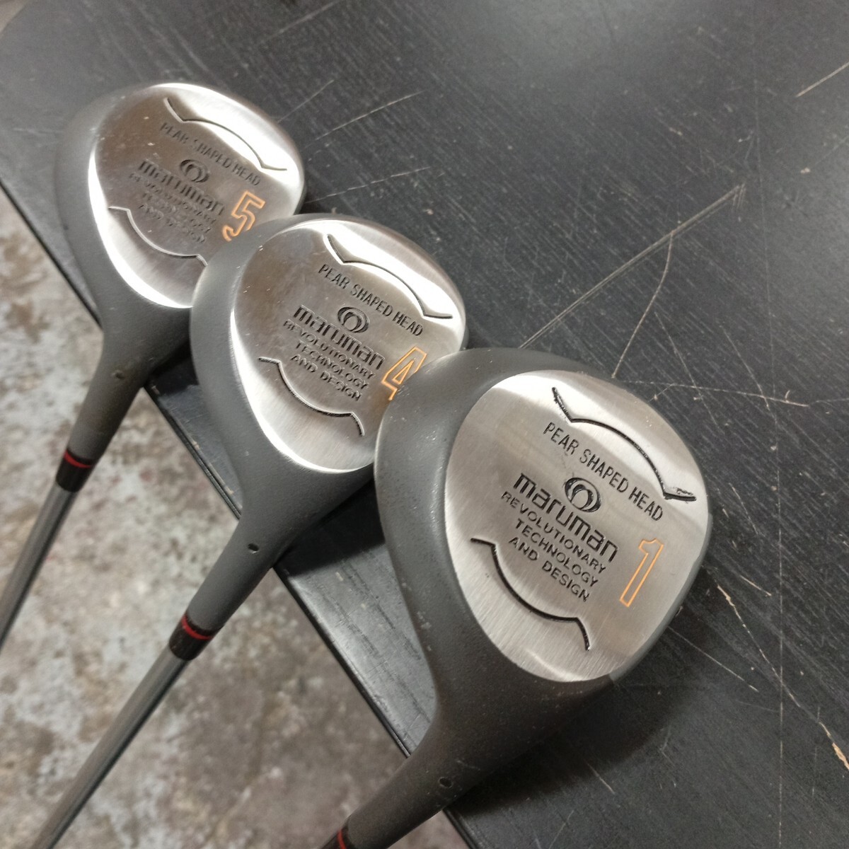 usC-512 maruman マルマン PEAR SHAPED HEAD TAP18 TR-BL 1 4 5 3本セット 現状品