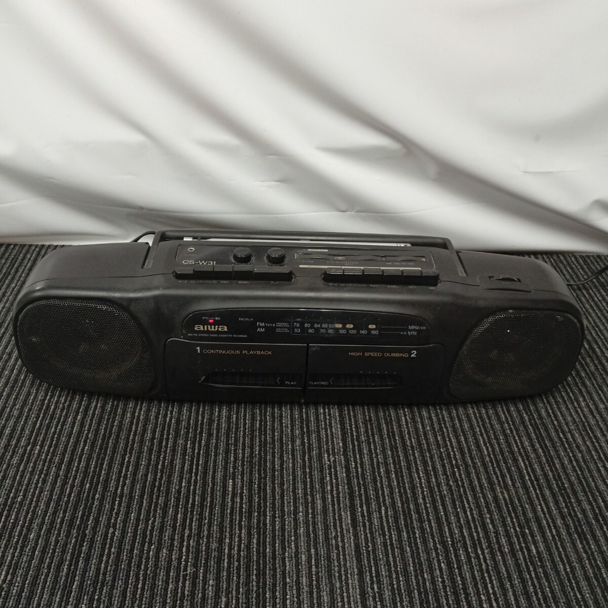 usC-516 AIWA アイワ ラジカセ CS-W31 1993年製 オーディオ機器 中古品 動作品