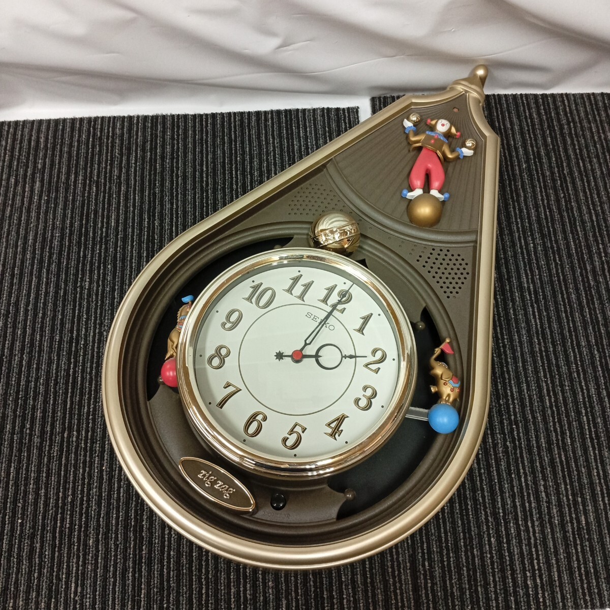 usC-519 SEIKO セイコー 壁掛け時計 掛け時計 からくり時計 zig zag AM507G ジャンク品