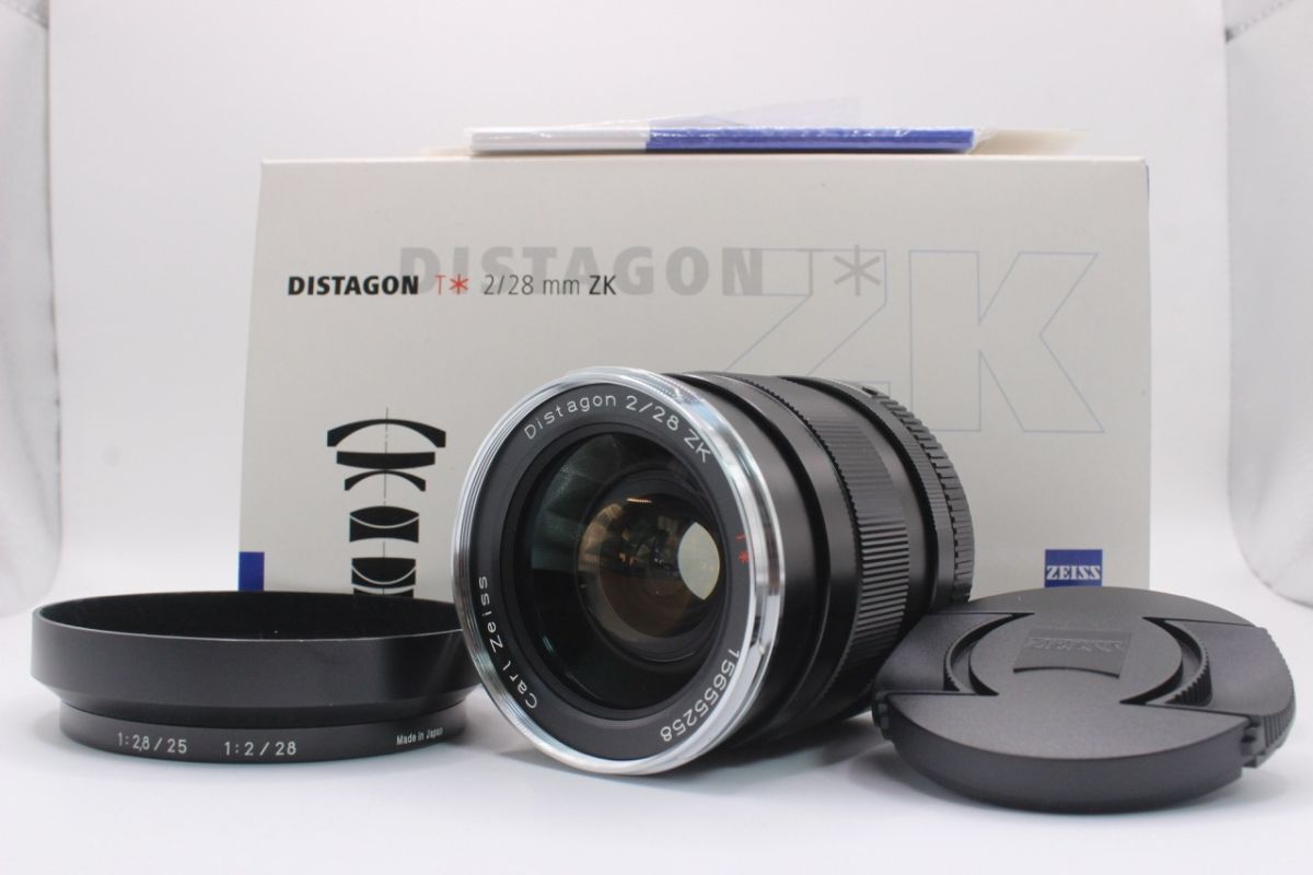 ★希少品★ カール・ツァイス CARL ZEISS DISTAGON T* 28mm F2 ZK ブラック #3941@h RO4537
