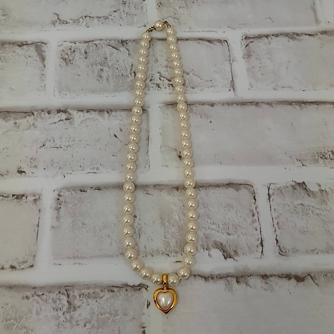 【☆T0515】①パールネックレス アクセサリー ファッション 総重量：約39.0g