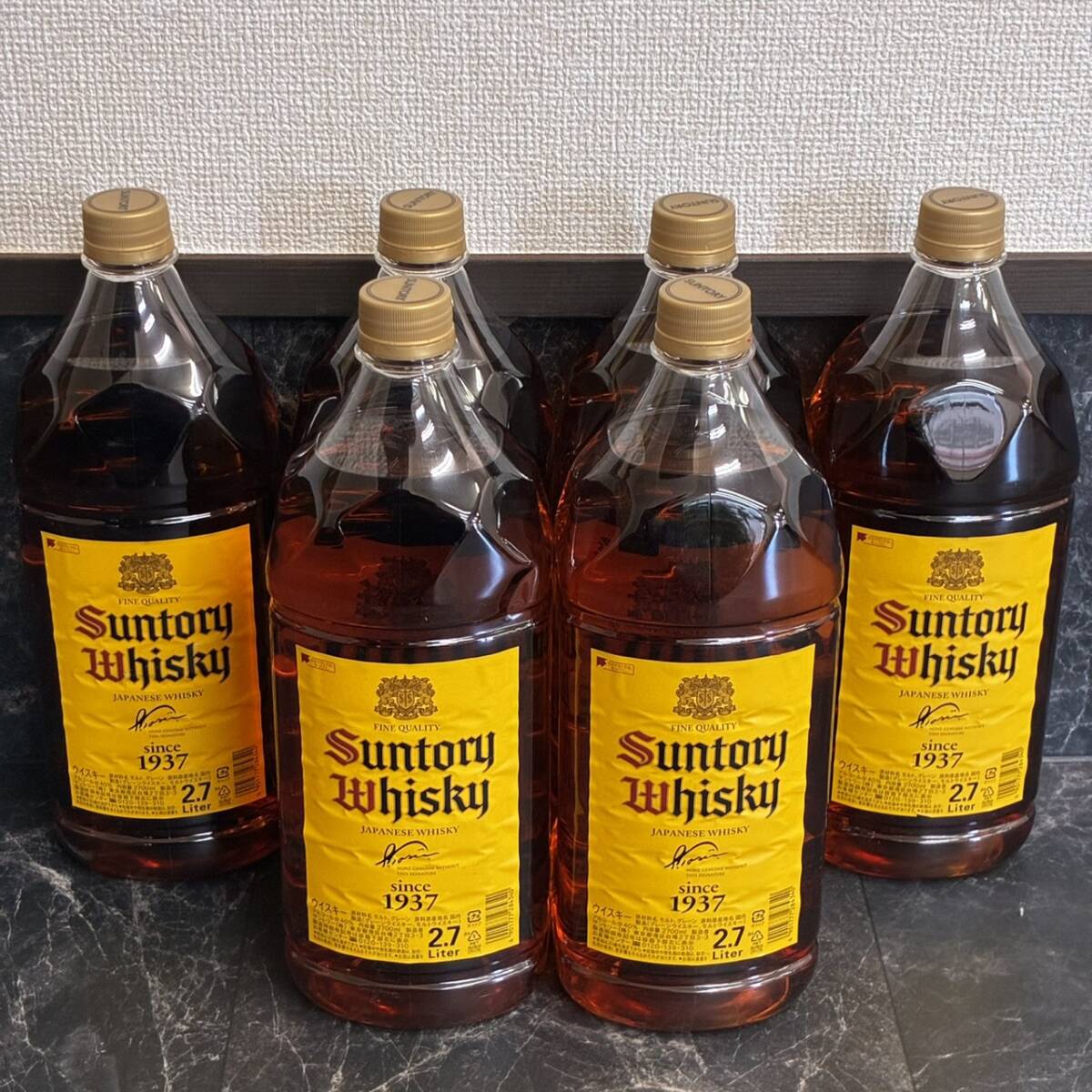 【MS0516②】※２０歳未満の者に対する酒類の販売はしません※千葉県内への発送限定 サントリー ウイスキー 2700ml 40% 1937 6本まとめ