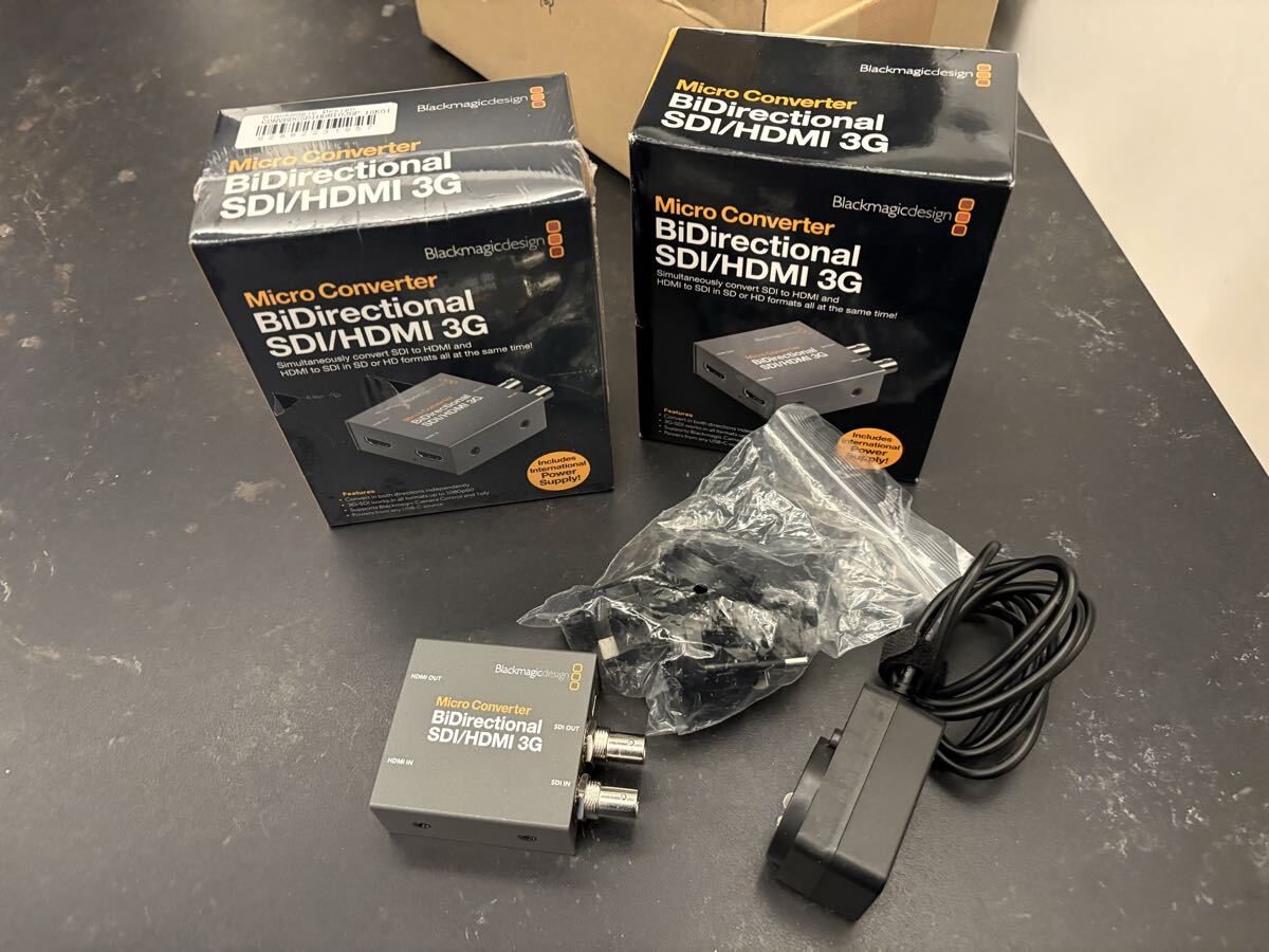 新品未使用 Blackmagic Design ブラックマジックデザインコンバーター Micro Converter BiDirectional SDI/HDMI 3G 2台