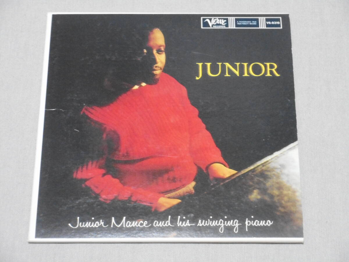 ジュニア・マンス・トリオ 「ジュニア」 紙ジャケ仕様 リマスター版 Junior Mance And His Swinging Piano / Junior