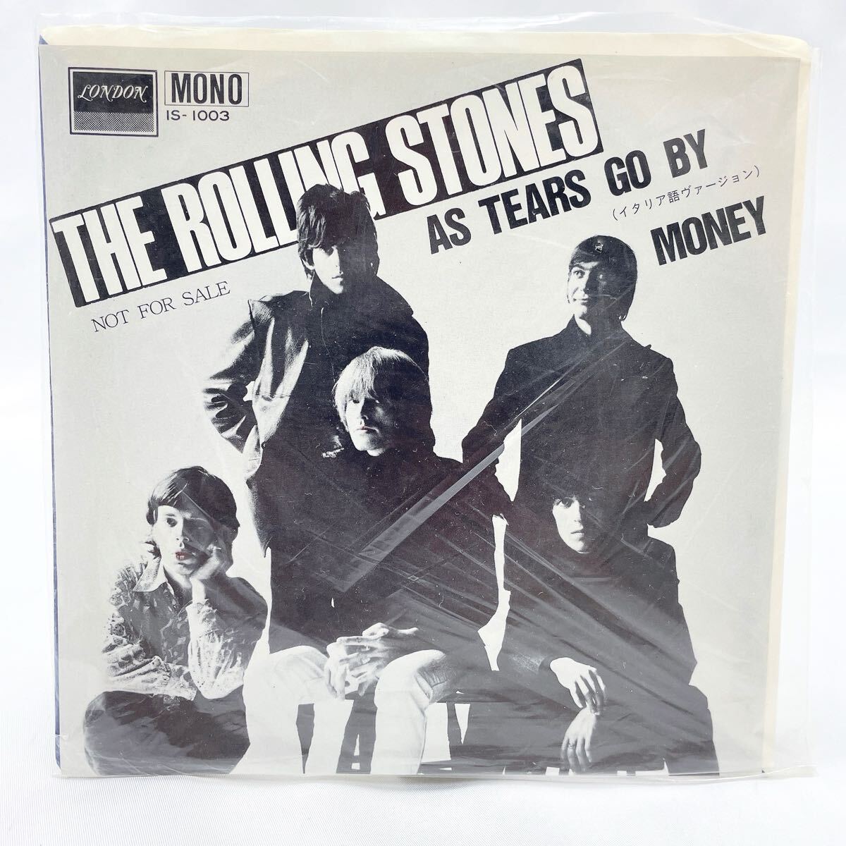 2220421 EPレコード　THE ROLLING STONES ローリングストーンズ　AS TEARS GO BY (イタリア語ヴァージョン）IS-1003