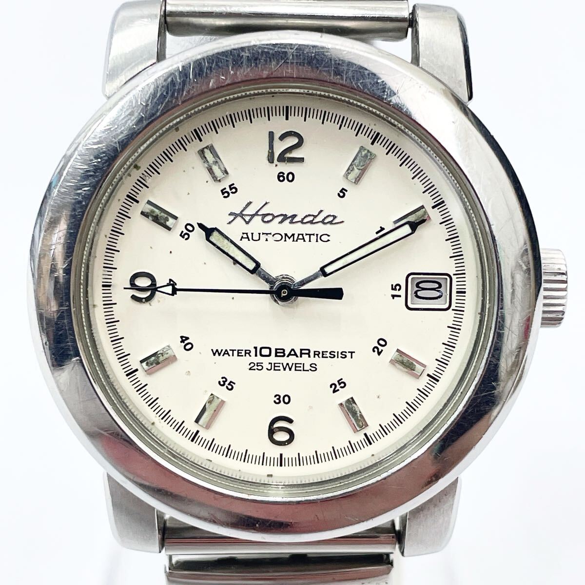 Honda ホンダ セイコー　SEIKO 4S15A 自動巻き デイト 裏スケ 25石 メンズ 腕時計