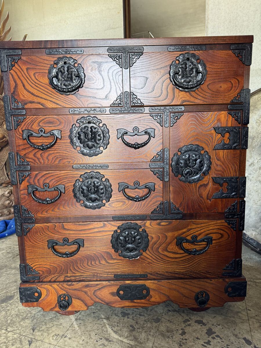 岩谷堂箪笥＊岩谷堂タンス＊鉄金具＊車箪笥＊時代箪笥＊チェスト＊和モダン【発送不可】