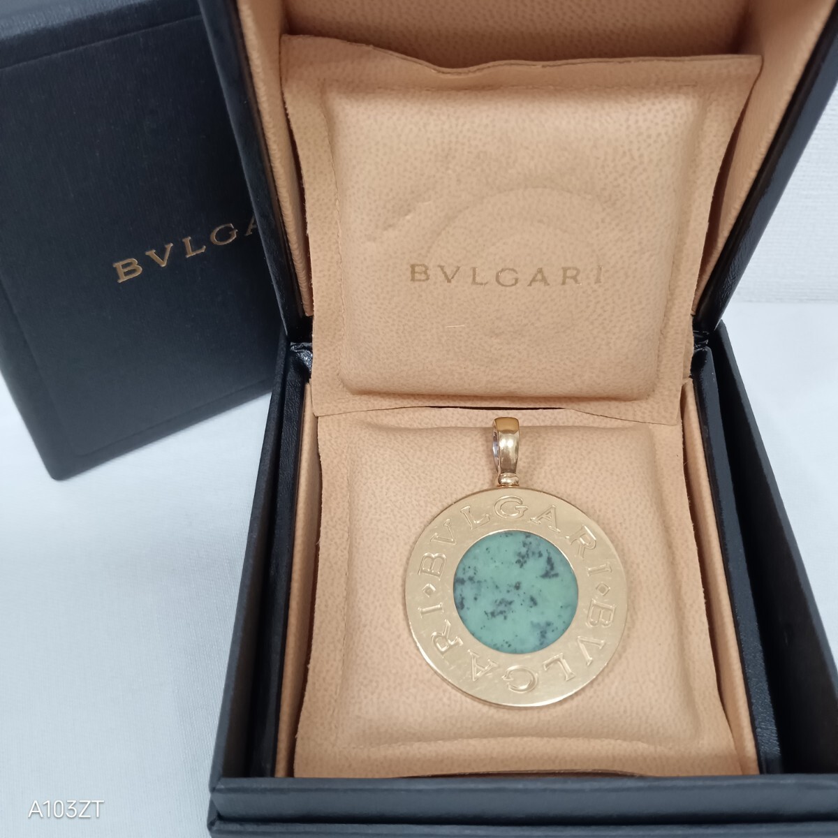 ブルガリ BVLGARI ブルガリブルガリオニキス 色石 ペンダントトップ K18イエローゴールド 750