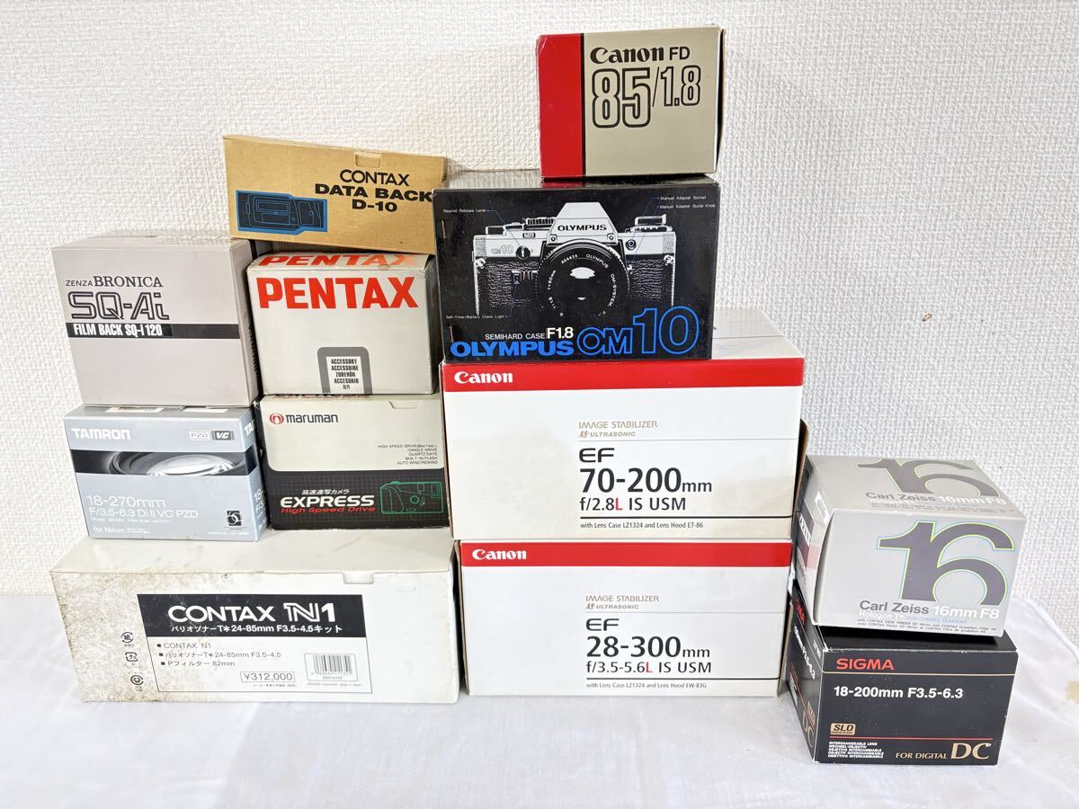 ★実用品★コンタックス キヤノン ゼンザブロニカ ペンタックス オリンパス CONTAX CANON ZENZABRONICA PENTAX OLYMPUS OM-10 純正　元箱