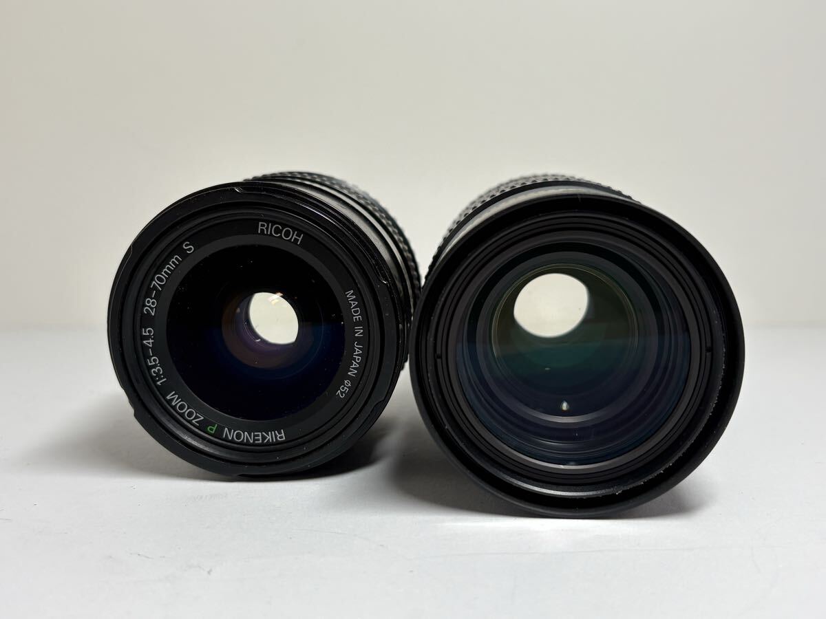 ★実用美品★リコー RICOH XR RIKENON ZOOM 70-150mm F4 RIKENON P ZOOM 28-70mm F3.5-4.5 S ダブルレンズセット #1782