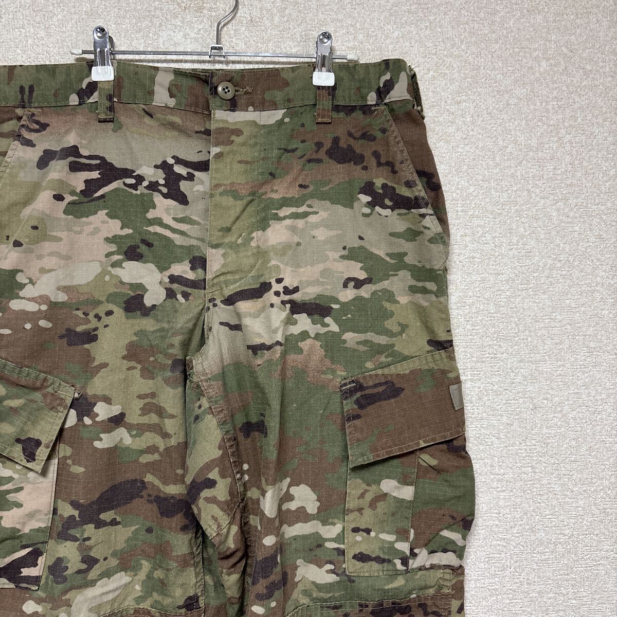 米軍実物 マルチカム コンバットパンツ MEDIUM-SHORT FR 難燃 ACU ミリタリー カーゴパンツ Army Combat Uniform