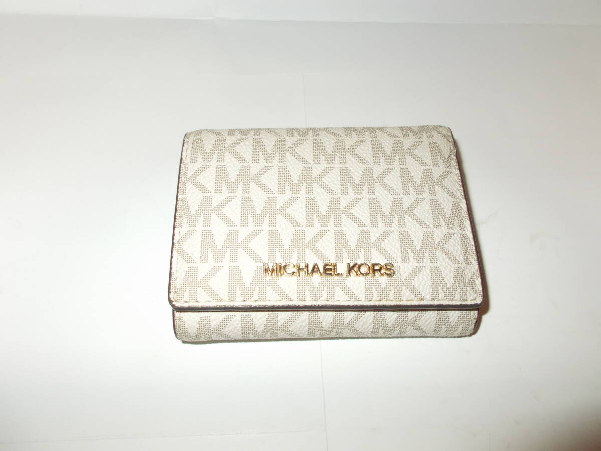 ●MICHAEL KORS/マイケル コース【三つ折り財布 ミニウォレット】グレー●