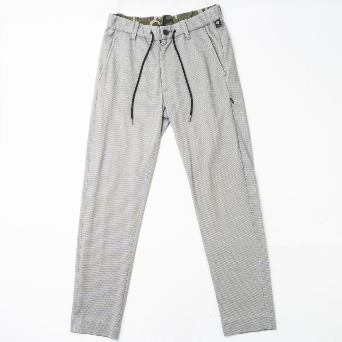 美品『wjk DEORON』ストレッチ イージーパンツ Sサイズ グレー系 ドローコード junhashimoto メンズ 管理515