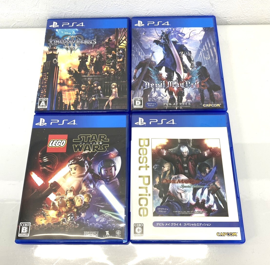 ※ PS4 ソフト4点まとめ！ キングダム ハーツIII / デビルメイクライ4 . 5 / スターウォーズ フォースの覚醒 中古【C5578A】