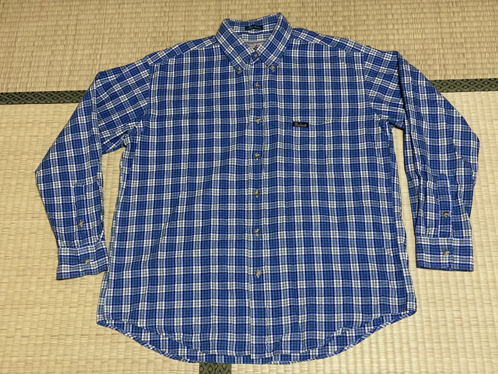 WOOLRICH/ウールリッチ アシックス製 長袖ボタンダウンシャツ　L